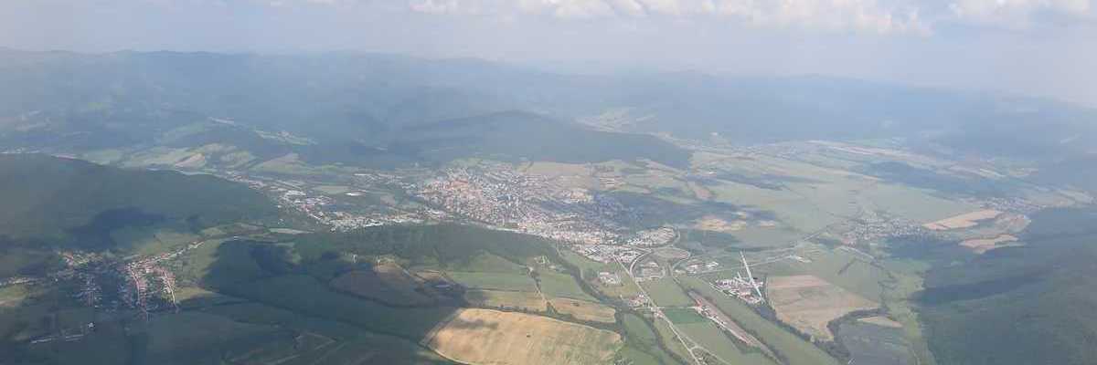 Flugwegposition um 12:06:07: Aufgenommen in der Nähe von Okres Rožňava, Slowakei in 1605 Meter